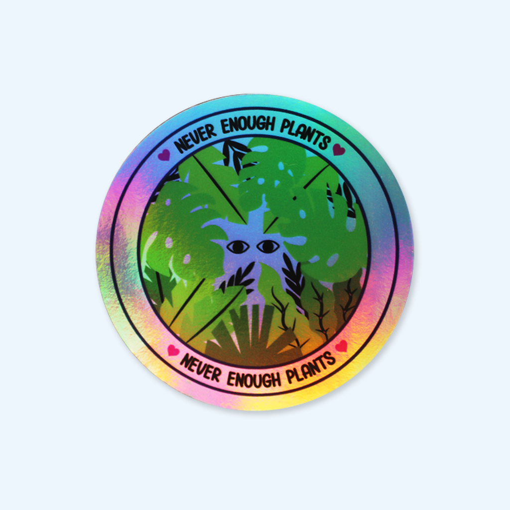 Never enough plants sticker